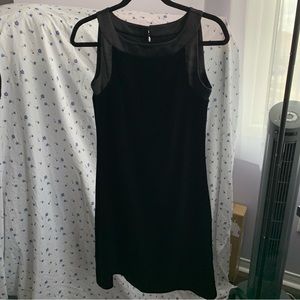 Laura Petites Black Velvet Dress